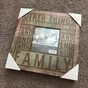 Family Scrapbook Picture Frame 5in x 5in